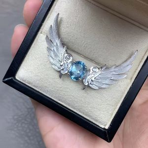 Broche Ailes d'Ange en Strass, Épingle Créative en Alliage de Zinc pour Hommes et Femmes, Bijou Tendance INS, Accessoire de Mode - Product Image 3