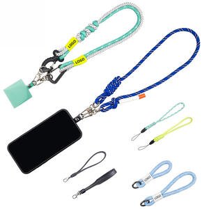 Lanière de téléphone portable au poignet court tissé à la main anneau solide et durable pour hommes femmes avec impression numérique en polyester de qualité supérieure - Product Image 1