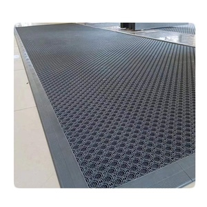 Tapis de porte extérieur multifonctionnel antidérapant moderne et robuste en vinyle pour entrée - Product Image 4
