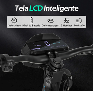 Trottinette électrique H4 2400W avec écran intelligent, vitesse maximale <span class=keywords><strong>70</strong></span> km/h, autonomie 75 km, pneus de 11 pouces, batterie au lithium, entrepôt Brésil - Product Image 6