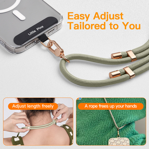 Dây đeo điện thoại đa năng bằng polyester, có thể điều chỉnh, kèm móc treo, logo, dây đeo cổ, dây đeo chéo - Product Image 3