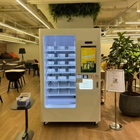 Convoyeur à bande Distributeur automatique de boissons Boissons Vin Salade de fruits Oeufs Légumes Sandwich Ascenseur Distributeur automatique à vendre