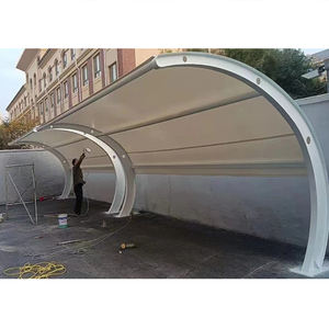 Structure de Membrane Tensile pour Parking Personnalisée en Usine, Abri de Voiture, Auvent, Structure Architecturale en Membrane PVDF - Product Image 2
