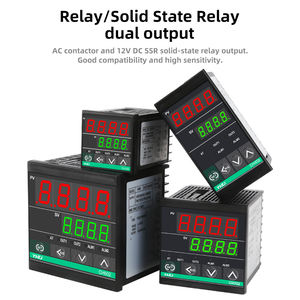 Contrôleur de température numérique PID CH402 12V avec entrée TC RTD et sortie relais SSR ABS noir - Product Image 4