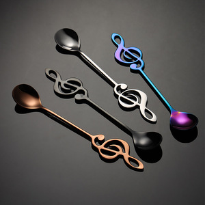 <span class=keywords><strong>Cuchara</strong></span> de café creativa de acero inoxidable, <span class=keywords><strong>cuchara</strong></span> de cóctel musical - Product Image 5