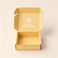 Boîte d'expédition en carton ondulé écologique réutilisable avec logo personnalisé imprimé, boîte d'expédition pour le commerce électronique recyclable, impression de dessins animés colorés pour vêtements