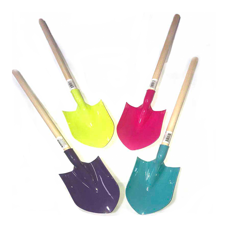 Детская лопата, маленькая металлическая пляжная садовая лопата с ручкой