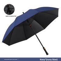 Nouveau parapluie éventail droit à long manche avec 8 baleines, nouvelle version élargie, pare-soleil en tissu vinyle coupe-vent et anti-UV pour le voyage