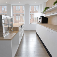 Coffee Shop Bar Counter Design Fashion Commercial Retail Display Restaurant Table Custom Wooden Top Casher Cafe Counter
