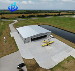 Hangars d'avion en acier personnalisés haute durabilité, bâtiment aéronautique, conception résistante au vent, hangars d'avion en métal - Product Image 4