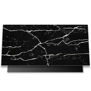 TMZ Design Moderne ODM OEM Pierre Artificielle Quartz Blanc Poli 5090 Calacatta Nero Comptoirs de Cuisine et Plateaux de Table pour Hôtels - Product Image 1