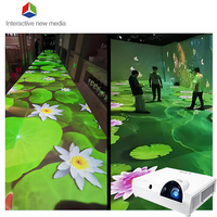 Système de projection interactif 3D tout-en-un pour l'extérieur Projecteur numérique de cartographie des sols pour l'équipement publicitaire des stades