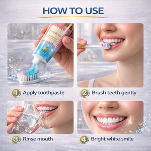 Pasta Dental Blanqueadora con Niacinamida para Fumadores y Consumidores de Café, Elimina Manchas, Refresca el Aliento, Segura para el Esmalte, Gel de Menta 100g - Product Image 5