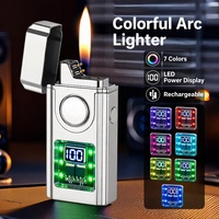 Briquet Électrique Rechargeable 2-en-1 Personnalisé en Gros, Nouveau Briquet Torche Métallique Coupe-Vent à Capteur, Cadeaux Intelligents à Activation Vocale
