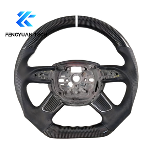 Volant de voiture en fibre de carbone forgée OEM pour Audi A4 B8 B8.5 A6 C7 C7.5 <span class=keywords><strong>S</strong></span> <span class=keywords><strong>Line</strong></span> 2013 2014 2015 2016 sans airbag - Product Image 1