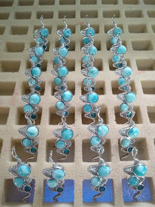 Envío Más Rápido, Plata de Ley 925, Piedra Larimar, Colgantes de Piedra Natural, Garantía de Dominica - Product Image 4