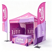 Tente Pop-Up Commerciale Robuste à Cadre en Aluminium Imprimée sur Mesure, Tissu Oxford 600D Imperméable et Ignifuge pour