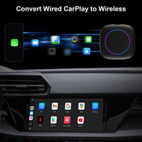 Meihua CarPlay Android 13 AI Box Adaptador automático inalámbrico Bluetooth 5,0 Soporte para Netflix/YouTube/TikTok Streaming Video