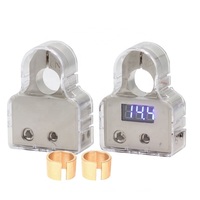Connecteur de batterie de voiture 12V avec affichage numérique, borne à sertir étanche en cuivre, positif/négatif, accessoires automobiles