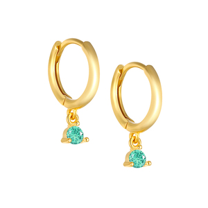 Cadeau de la Saint-Valentin, bijoux de luxe plaqués or 18 carats, magnifiques boucles d'oreilles en forme de goutte d'eau - Product Image 6