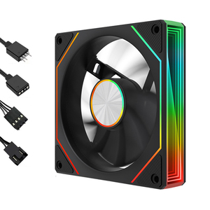 Qiuzaim 5V 3-pin argb 120mm lăng kính PC trường hợp <span class=keywords><strong>fan</strong></span> hâm mộ 1600rpm PWM kiểm soát 48cfm áp suất tĩnh cao RGB <span class=keywords><strong>fan</strong></span> đối với máy tính làm mát - Product Image 5