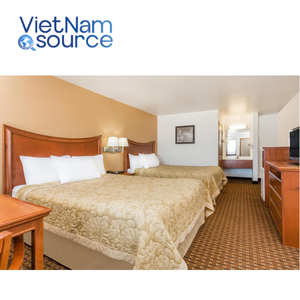 Lit complet OEM ODM King Size de haute qualité Super 8 Project Ensemble de chambre d'hôtel Ensemble Offre Spéciale meubles de chambre d'hôtel en bois - Product Image 1