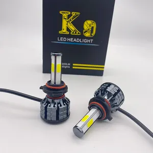 COB החדש K9 רכב פנס H4 Hi/Lo קרן LED H7 H8 H11 9005 9006 H1 50W 5200LM 6000K לבן אוטומטי מפענח פנס נורות