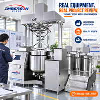 Ligne de production cosmétique clé en main IME-D 3000-5000L avec automatisation PLC, réservoirs, tuyauterie, remplissage, connexion, émulsifiant sous vide