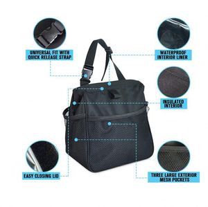 Muestra gratuita: Cubo de basura para coche - Cesto colgante y bolsa de basura para auto - Contenedor de residuos portátil con tapa y forro impermeable - Product Image 3