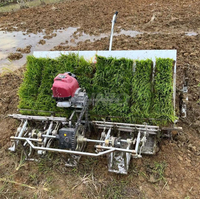 Repiqueuse de riz 4/6 rangs, semoirs à moteur thermique, repiqueuse de riz automatique 4/6 rangs de type marchant pour rizières