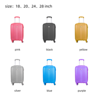 Valise rigide en ABS, vente en gros directe d'usine, 3 haute résistance à la charge, texture anti-rayures, légère, imperméable