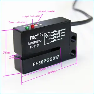 F&C FC-2100 smart label sensor for transparent label, metal label detection
