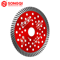 SONGQI Premium Segmentiertes Kreissägeblatt 125mm für Müheloses Schnelles Steinschneiden mit Heißpress-Technologie
