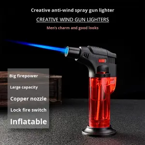 Fabricant Vente en gros Allume-cigare à <span class=keywords><strong>allumage</strong></span> direct Classic BBQ Windproof Plastic Moxibustion Spray for Giveaways - Product Image 2