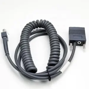 SOTESIN-cable de escáner de código de barras 3m, para Zebra Symbol 2208 LI4278 DB9 a RJ45 RS232, cable de datos de resorte