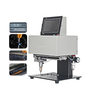 190x120mm Nameplate Metal Engraving Marking Machine Hand-held Pneumatic Electric Touch Screen Lettering Machine for Metal Parts