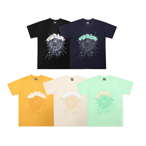 Camisetas Urbanas de Gran Tamaño de Alta Calidad con Estampado Gráfico de Telaraña de Araña - 300 Gramos, Estilo Casual Unisex, Tops de Moda Urbana - Product Image 5