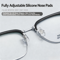 10326 Montures de lunettes en alliage de haute qualité, style rétro, légères, de luxe, plaquées IP sous vide, monture carrée pleine bordure, design sourcil
