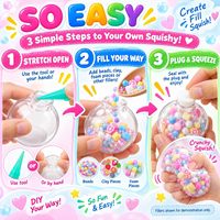 Kit de fabrication de balles anti-stress DIY - Peaux TPR faciles à réaliser, jouets ASMR pour soulager l'anxiété, balles anti-stress moelleuses faites à la main, cadeaux de bien-être pour femmes