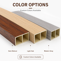 Tube carré en bois creux personnalisé, facile à installer, résistant à l'humidité et imperméable pour plafond