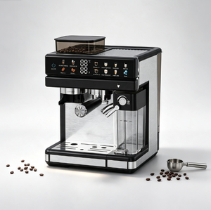 Máquina de <span class=keywords><strong>Espresso</strong></span> Profesional Italiana 3 en 1 Semiautomática Compacta de 20 Bares con Molinillo de Acero Inoxidable para Hogar, Cafetería, Restaurante y <span class=keywords><strong>Bar</strong></span> - Product Image 2