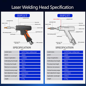 XC-레이저 1500W 2000W 3000W 6000W 휴대용 휴대용 섬유 레이저 절단 청소 금속 용접기 - Product Image 5
