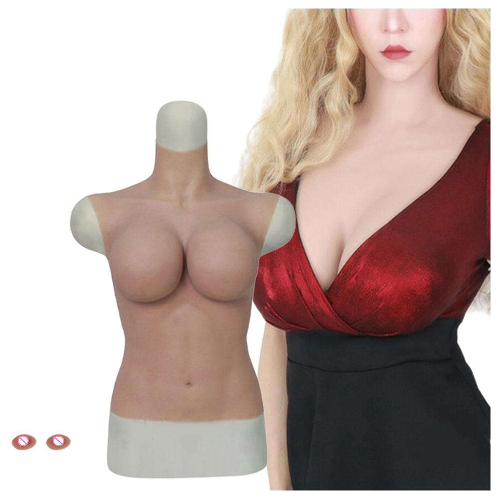 Abnehmbare Brustwarzen Knstliche Brste Halber Krper Feste G-Cup  Silikon-Brustform fr Crossdresser Shemale Junge zu Mdchen| Alibaba.com