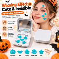 Patchs Hydrocolloïdes Halloween pour Boutons, Autocollants Anti-Acné, Couvre-Imperfections, Soin de la Peau, Points Invisible pour les Boutons