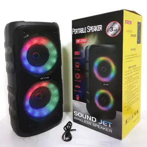 Paisible OEM HF-2166 New Trending Product Boombox Dual 3 Inch Horn Speaker Subwoofer Speaker With RGB Lights