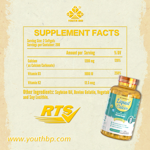 Cápsulas de Calcio Líquido en Gel Suave, Optimiza la Utilización de Minerales con Vitamina D3, para Completar Deficiencias Nutricionales, Envío Inmediato - Product Image 5
