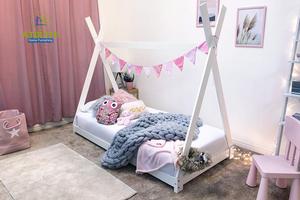 <span class=keywords><strong>Lit</strong></span> <span class=keywords><strong>tipi</strong></span> en bois massif blanc pour enfants, style auvent, cadre <span class=keywords><strong>de</strong></span> <span class=keywords><strong>lit</strong></span> en pin massif, <span class=keywords><strong>lit</strong></span> cabane <span class=keywords><strong>tipi</strong></span> - Product Image 5