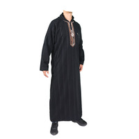 Túnica de Ramadán de manga larga con capucha de tela Koshibo de tela de hombre adulto Islámico