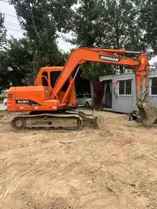 Mini-excavatrice sur chenilles Doosan DH80 de 8 tonnes d'occasion avec marteau hydraulique Daewoo certifié CE et moteur Doosan - Product Image 4