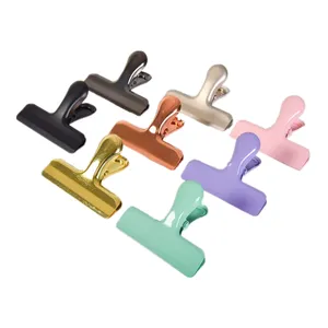 Colorful Binder Clips Metal Paper Clamps Quality Binding Paperwork Clamp Bulk Binders Paperclips for Home School Office Supplies